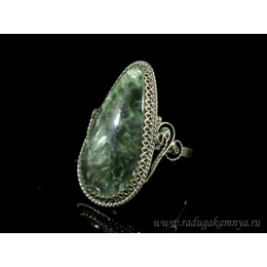 Кольцо серафинит "Капля" 17*33мм