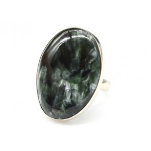 Кольцо с серафинитом " Овал " 20*29мм Кольцо с серафинитом " Овал " 20*29мм