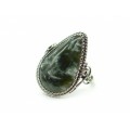 Кольцо серафинит " Капля " 19*30мм