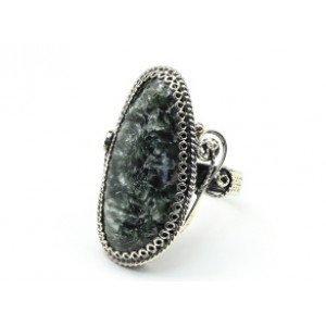 Кольцо серафинит " Грация " 16*31мм