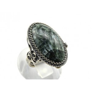 Кольцо серафинит " Овал " 15*22мм