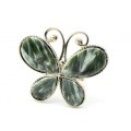 Кольцо серафинит "Бабочка", 33*28мм.