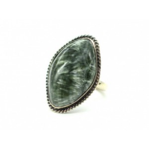 Кольцо серафинит 21*31мм