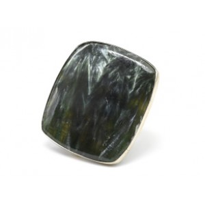 Кольцо серафинит "Прямоугольник" 35*38мм.