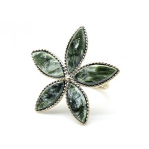 Кольцо серафинит "Звезда", 32*32мм.