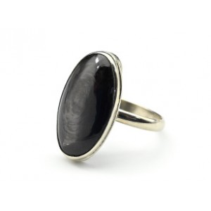 Кольцо гиперстен "Овал" 13*23мм