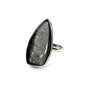 Кольцо гиперстен "Грация" 14*26мм