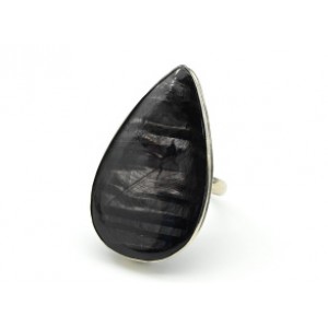 Кольцо гиперстен "Капля" 20*33мм