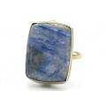 Кольцо с кианитом " Прямоугольник " 18*24мм