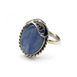 Кольцо кианит 16*21мм