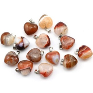 Кулон Сердце 20*20мм из агата Кулон Сердце 20*20мм из агата