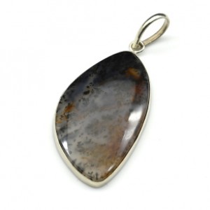 Кулон агат моховой "Грация" 24*44мм. Кулон агат моховой "Грация" 24*44мм.