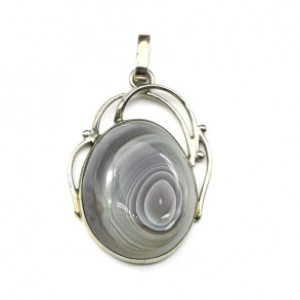 Кулон агат ботсвана 31*43мм.