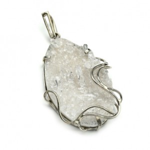 Кулон с горным хрусталем 36*52мм