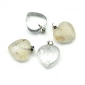 Кулон Сердце 20*20мм из горного хрусталя Кулон Сердце 20*20мм из горного хрусталя