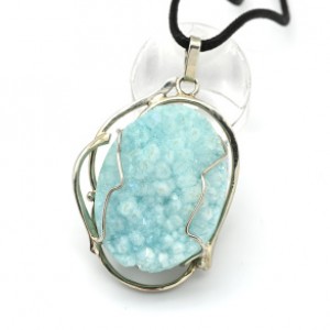 Кулон с кварцем щетка 33*46мм.