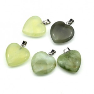 Кулон в виде сердца 20*20мм из лабрадорита
