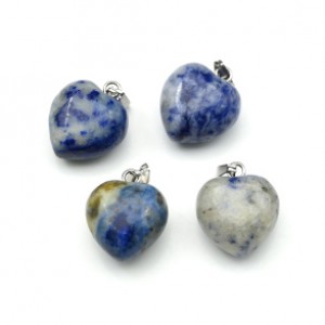 Кулон сердце из лазурита 15*15мм