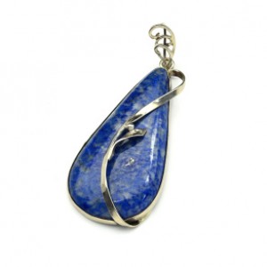 Кулон с лазуритом "Капля" 24*46мм. Кулон с лазуритом "Капля" 24*46мм.