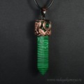 Кулон из малахита искусственного кристалл 15*56мм. (иск.) Кулон из малахита искусственного кристалл 15*56мм. (иск.)