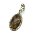 Кулон раухтопаз "Овал" 21*34мм.