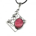 Кулон родонит 48*62мм.