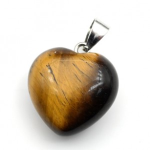Кулон Сердце 20*20мм из тигрового глаза Кулон Сердце 20*20мм из тигрового глаза