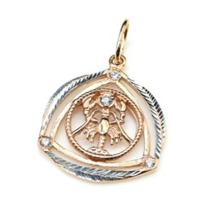 Кулон с925 Рак позолота и фианитами 20*24мм, 2,6гр (иск.) Кулон с925 Рак позолота и фианитами 20*24мм, 2,6гр (иск.)