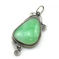 Кулон хризопраз 24*44мм