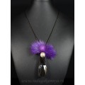 Кулон из циркона на цепочке капля 21*83мм, цвет фиолетовый, 80см (иск.) Кулон из циркона на цепочке капля 21*83мм, цвет фиолетовый, 80см (иск.)
