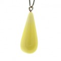 Кулон из янтаря капелька 12*33мм цвет молочный (иск.) Кулон из янтаря капелька 12*33мм цвет молочный (иск.)