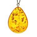 Кулон на шею капля 30*40мм из янтаря цвет медовый (иск.) Кулон на шею капля 30*40мм из янтаря цвет медовый (иск.)