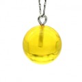 Кулон из янтаря шарик 13мм медовый (иск.) Кулон из янтаря шарик 13мм медовый (иск.)