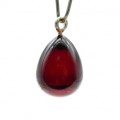 Кулон в форме капли 12*15мм из янтаря цвет вишня (иск.) Кулон в форме капли 12*15мм из янтаря цвет вишня (иск.)