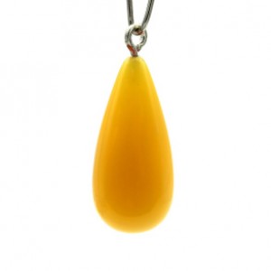 Кулон женский из янтаря капелька 8*19мм цвет медово-молочный (иск.) Кулон женский из янтаря капелька 8*19мм цвет медово-молочный (иск.)