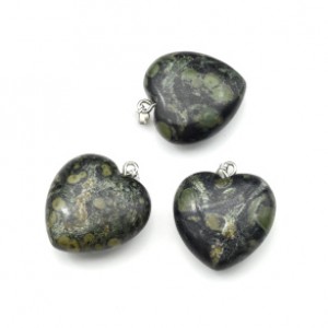 Кулон Сердце 25*25мм из яшмы "Камбаба" Кулон Сердце 25*25мм из яшмы "Камбаба"