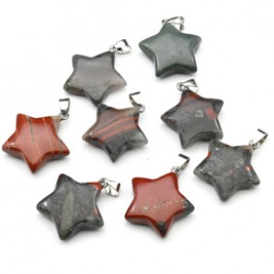 Кулон Звезда 25*25мм из яшмы красно-серой Кулон Звезда 25*25мм из яшмы красно-серой
