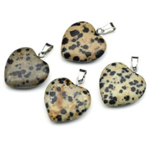 Кулон в виде сердца 20*20мм из яшмы перепелиной