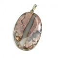 Кулон яшма "Овал" 34*50мм.