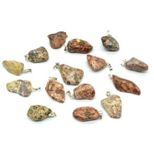 Кулон из яшмы леопардовой 11*16мм,