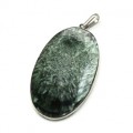 Кулон серафинит "Овал" 30*51мм.