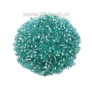 Рубка PRECIOSA граненая, размер 2*2,3 мм светло-изумрудный огонёк 08258, 10 грамм, Чехия