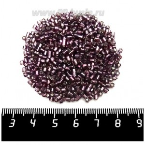 Рубка PRECIOSA граненая, размер 2*2,1 мм, фиолетовый огонек, арт. 27060, 10 грамм, Чехия