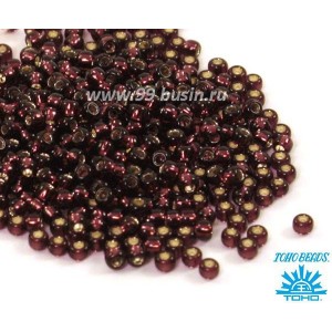 Бисер TOHO №11 цвет 0026C фиолетовый внутреннее серебрение ЯПОНИЯ упаковка 10 граммов