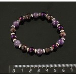 Браслет аметист, гранат, гематит