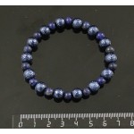 Браслет из лазурита (тонировка) и акрила