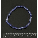 Браслет из лазурита (тонировка) и муранского стекла