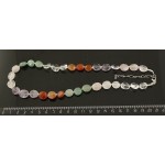 Бусы из аметиста и самоцветов, галтовка