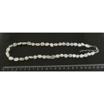 Бусы из лунного камня (беломорит), галтовка