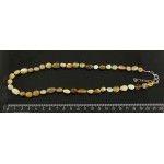 Бусы из опала желтого, галтовка